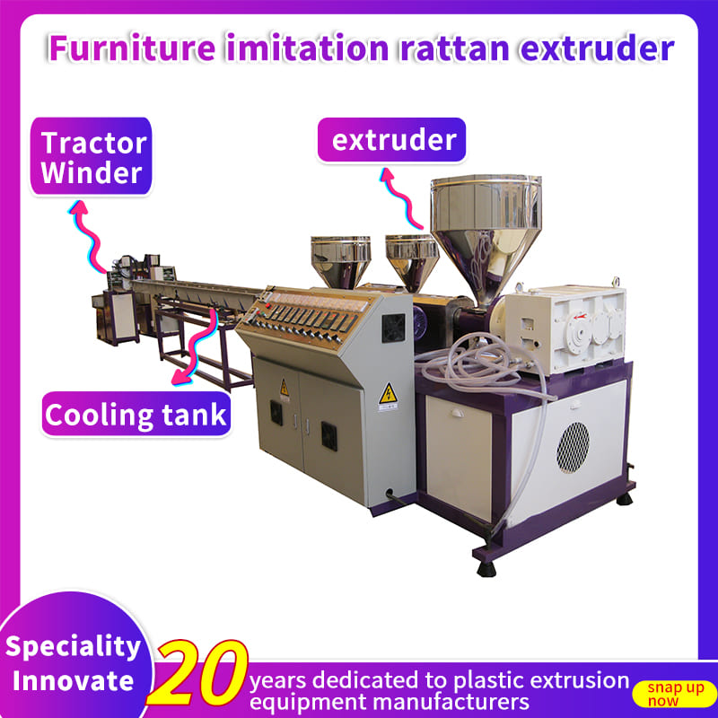 synthetic rattan composite extrusion machine