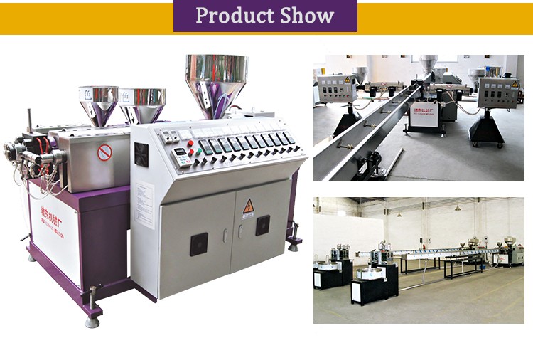 Good flexibility PE foam profile making machine manufacturer price /PE rattan profiles production line