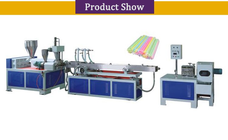 ecofriendly twin color plastic drinking straw extrusion machine