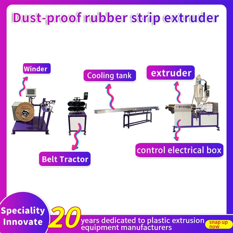 Heavy-Duty Rubber Strip Extruders